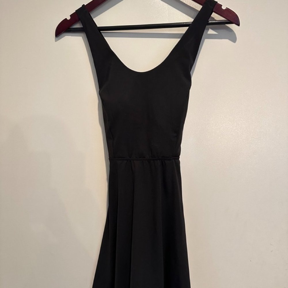 Halara Crisscross Backless Flared Dress